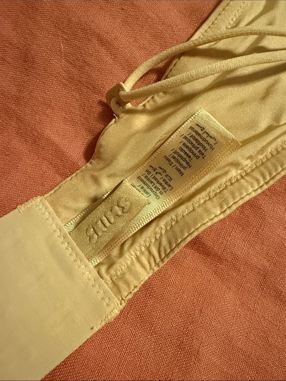SKIMS Micro-strap plunge bra in Clay - Picture 3 of 4